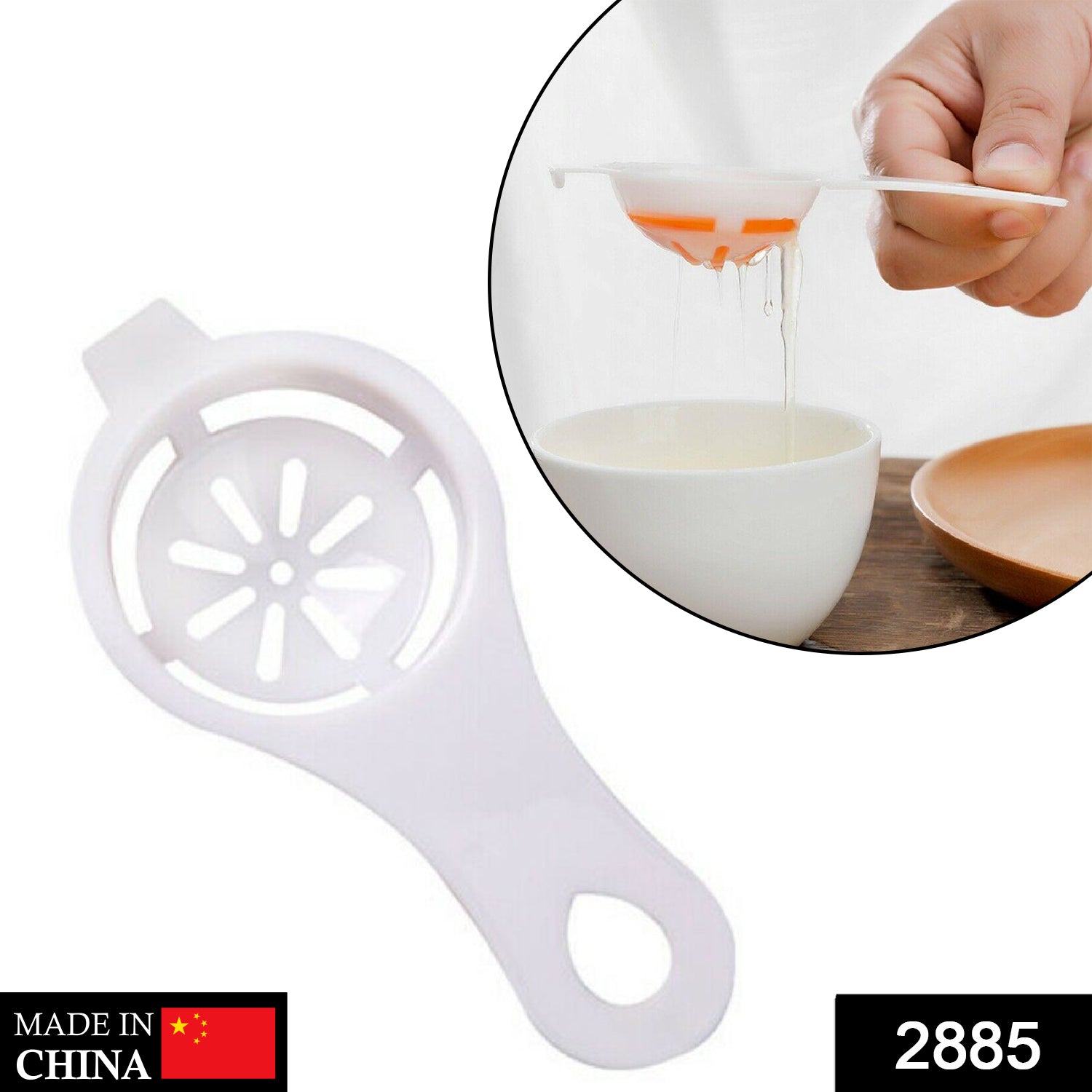 2885 Egg Yolk Separator, Egg White Yolk Filter Separator, Egg Strainer Spoon Filter Egg Divider 2885 Egg Yolk Separator, Egg White Yolk Filter Separator, Egg Strainer Spoon Filter Egg Divider